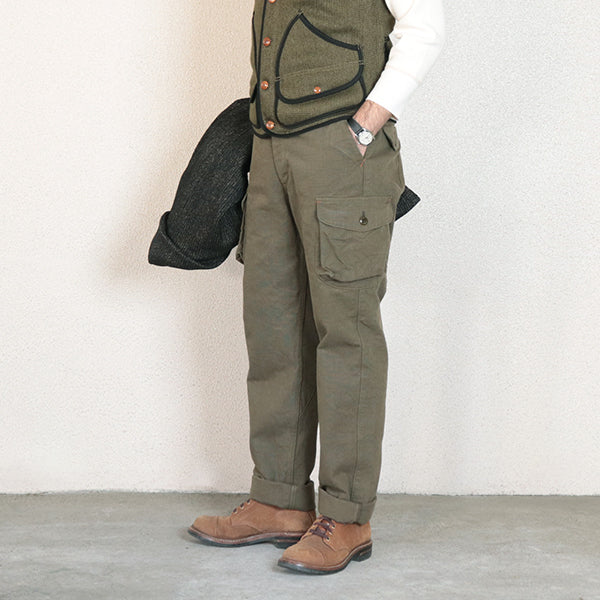 SPECIAL EDITION / TIMBER CRUISER TROUSERS / 13oz YARN-DYED COTTON DUCK / OLIVE - Image 2