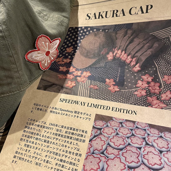 SPEEDWAY LIMITED EDITION / A-3 SAKURA CAP / OLIVE HBT - Image 13
