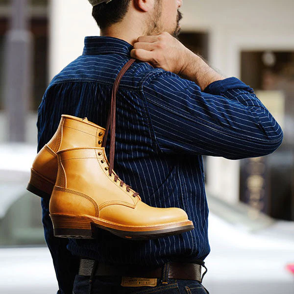 STEEL GANG SW BOOTS / BADALASSI CARLO / VEGETABLE TANNED LEATHER BONE - Image 10