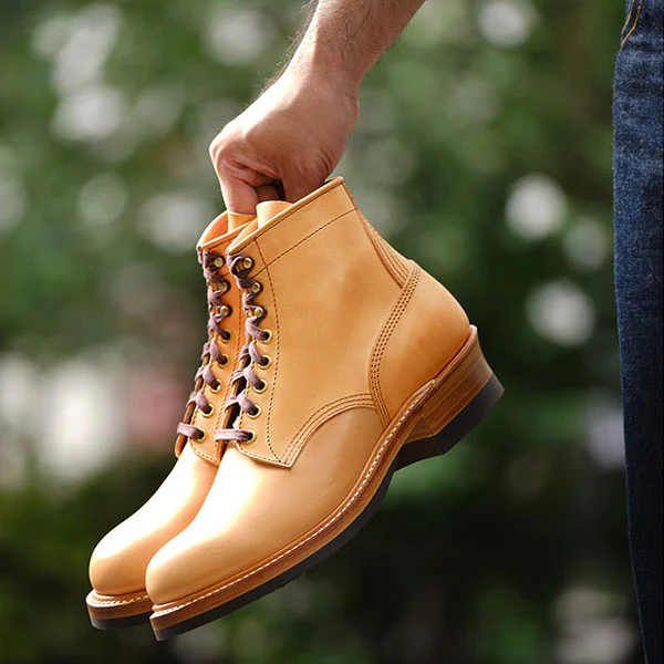 STEEL GANG SW BOOTS / BADALASSI CARLO / VEGETABLE TANNED LEATHER BONE - Image 11