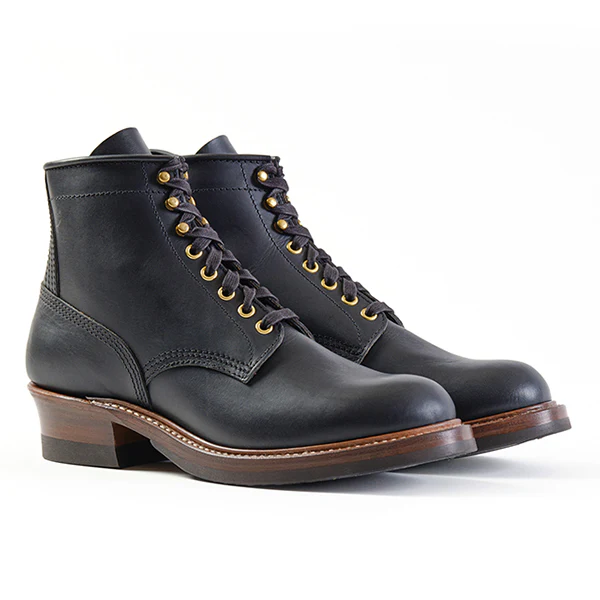 STEELGANG SW BOOTS / BADALASSI CARLO / VEGETABLE TANNED LEATHER / BLACK