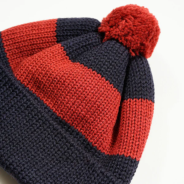 STRIPE BOBBLE HAT - Image 10