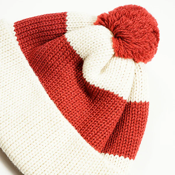 STRIPE BOBBLE HAT - Image 4