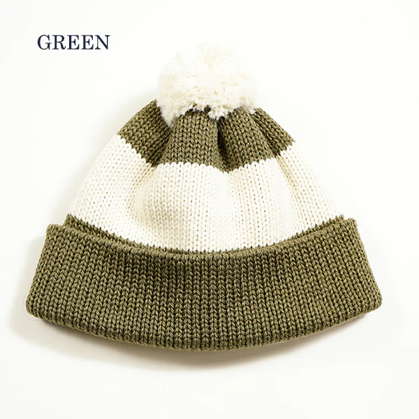 STRIPE BOBBLE HAT - Image 5