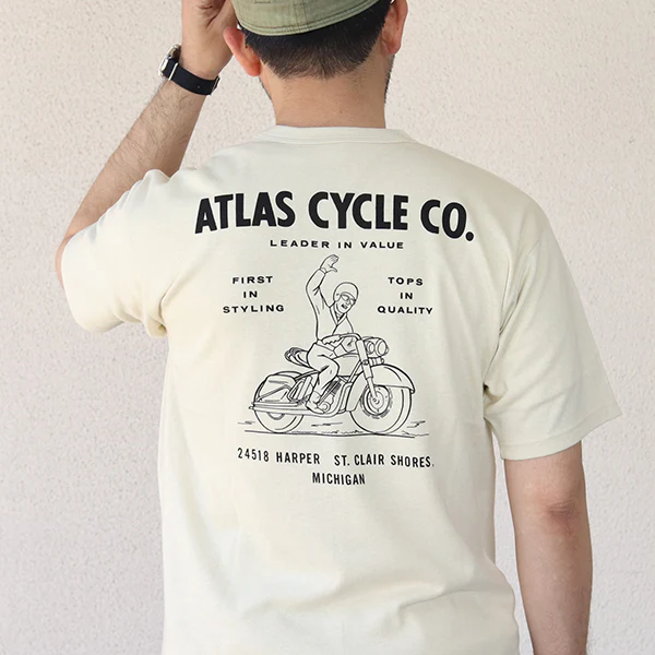 T-SHIRT ATLAS CYCLE CO. / AMERICAN MOTOR CULTURE - Image 5