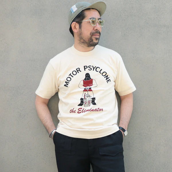 T-SHIRT THE ELIMINATOR / VINTAGE STYLE LIGHT WEIGHT / STRAW CREAM
