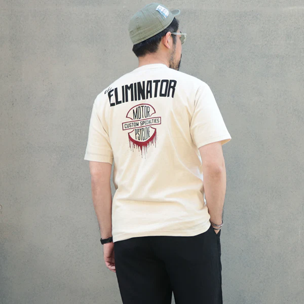 T-SHIRT THE ELIMINATOR / VINTAGE STYLE LIGHT WEIGHT / STRAW CREAM - Image 2