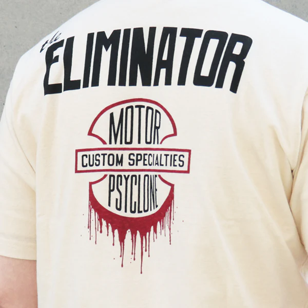 T-SHIRT THE ELIMINATOR / VINTAGE STYLE LIGHT WEIGHT / STRAW CREAM - Image 4