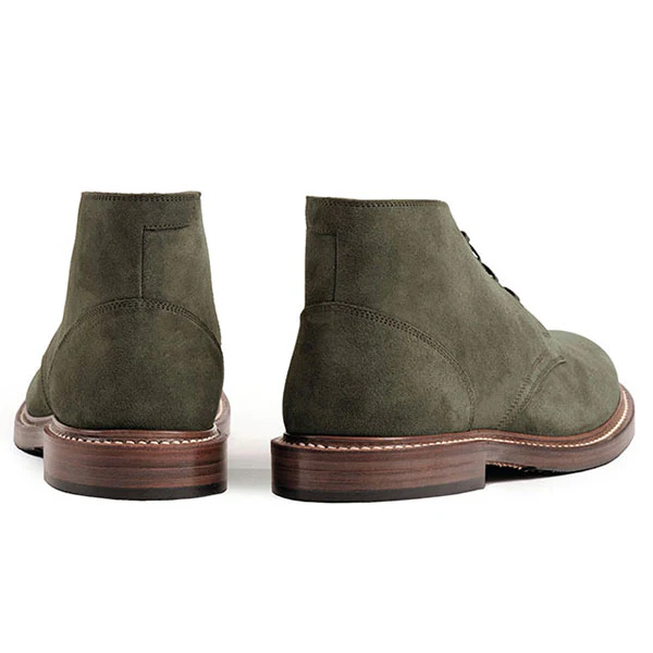 THE STEADFAST CHUKKA BOOTS / JAPANESE SUEDE / OLIVE - Image 5