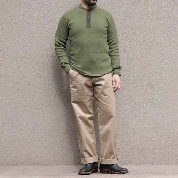 THERMAL HENLEY NECK T-SHIRT - Image 3