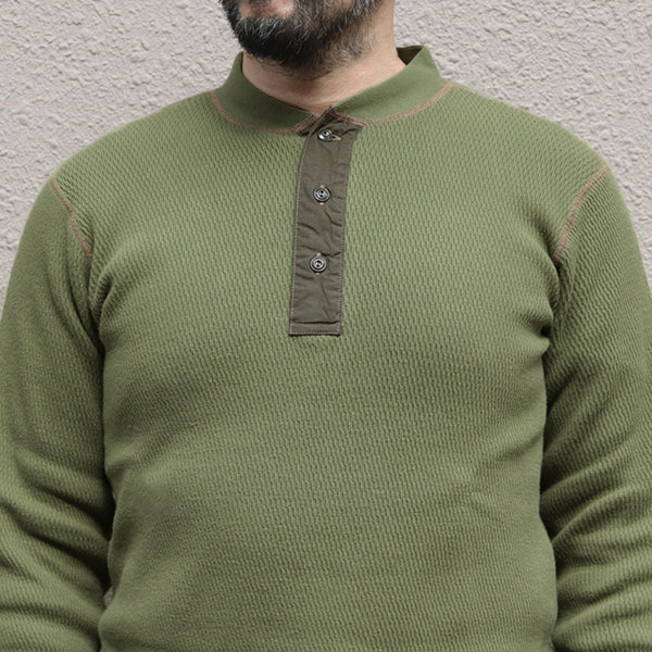 THERMAL HENLEY NECK T-SHIRT - Image 5