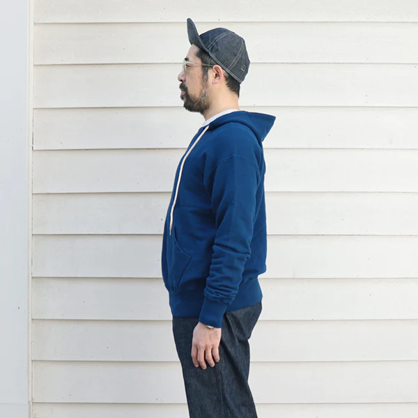 SALE / TITAN / 11oz. LOOPWHEEL DOUBLE-V AFTERHOOD SWEAT SHIRT / BLUE - Image 3
