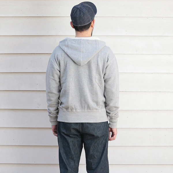 SALE / TITAN / 11oz. LOOPWHEEL DOUBLE-V AFTERHOOD SWEAT SHIRT / HEATHER GRAY - Image 4