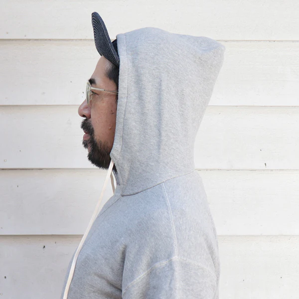 SALE / TITAN / 11oz. LOOPWHEEL DOUBLE-V AFTERHOOD SWEAT SHIRT / HEATHER GRAY - Image 7