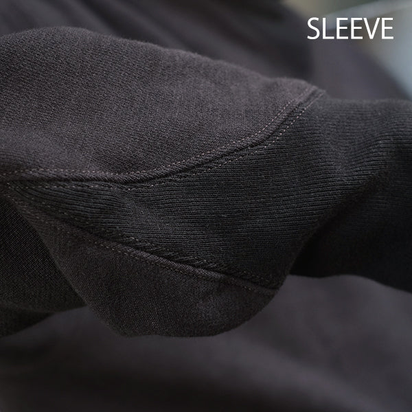 TURTLE NECK SWEAT SHIRT / SPECIAL HEAVY WEIGHT FLEECE / JET BLACK - Image 8