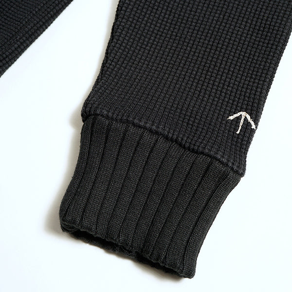 TURTLENECK SHIRT WAFFLE / BLACK - Image 6
