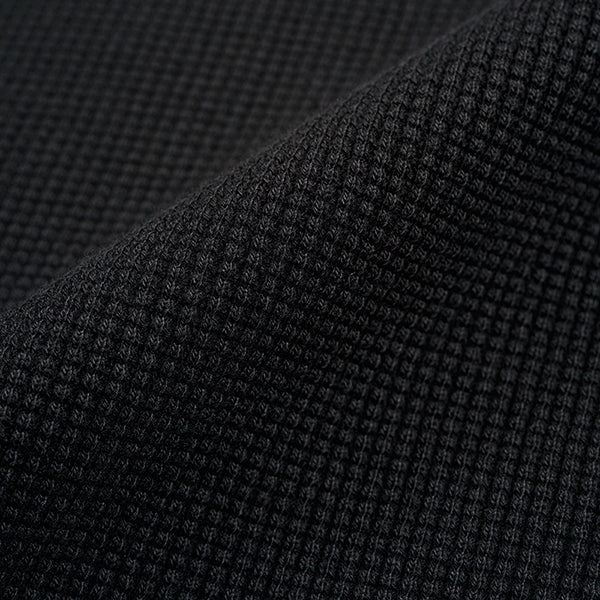 TURTLENECK SHIRT WAFFLE / BLACK - Image 7