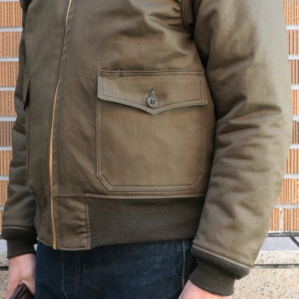 TYPE B-10 / ORIGINAL COTTON CHINO DRILL / DARK OLIVE - Image 13