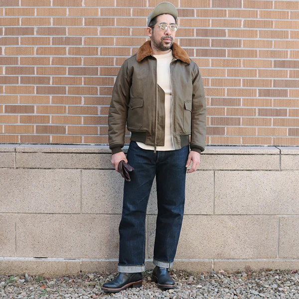 TYPE B-10 / ORIGINAL COTTON CHINO DRILL / DARK OLIVE - Image 7
