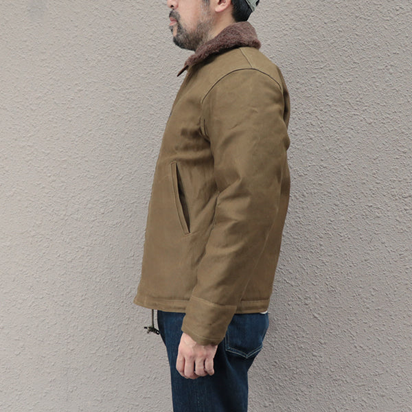 TYPE N-1 PLAIN MODEL / JUNGLE CLOTH PARAFFIN COATING / DARK KHAKI BEIGE - Image 3