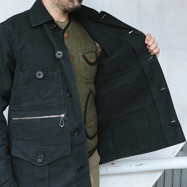 TIMBER CRUISER COAT / U.S. FOREST SERVICE / YARN-DYED BLACK - Image 13