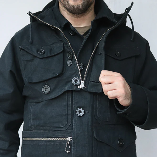 TIMBER CRUISER COAT / U.S. FOREST SERVICE / YARN-DYED BLACK - Image 15