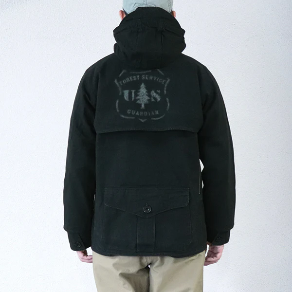 TIMBER CRUISER COAT / U.S. FOREST SERVICE / YARN-DYED BLACK - Image 5
