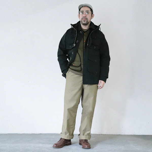 TIMBER CRUISER COAT / U.S. FOREST SERVICE / YARN-DYED BLACK - Image 7