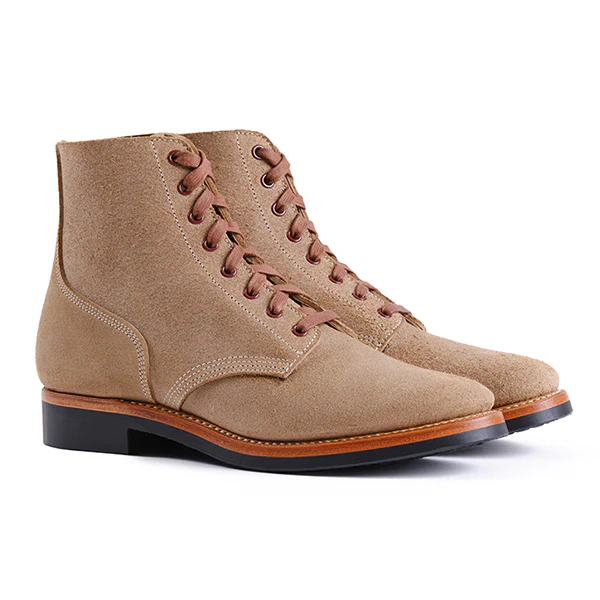 US NAVY N-1 FIELD SHOES BOONDOCKERS / HORWEEN CXL / NATURAL ROUGHOUT