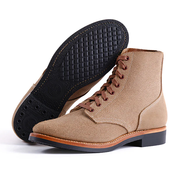 US NAVY N-1 FIELD SHOES BOONDOCKERS / HORWEEN CXL / NATURAL ROUGHOUT - Image 3