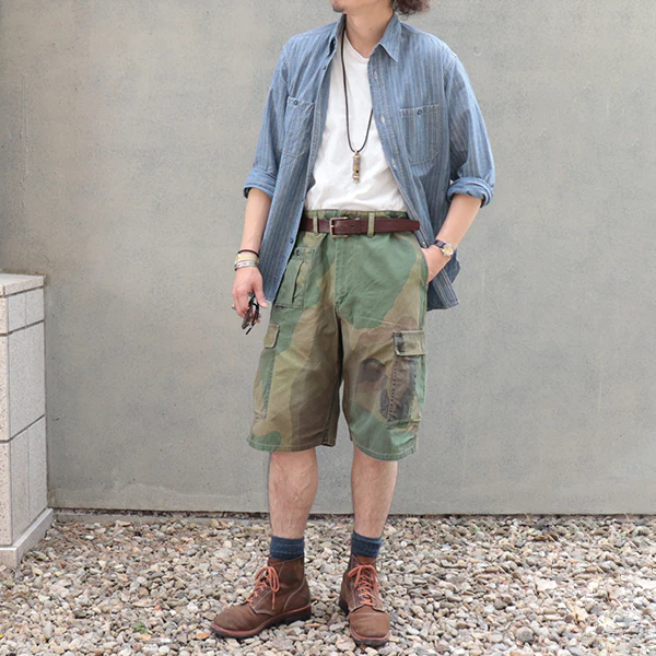 US NAVY SHIRT WABASH DUNGAREE / INDIGO - Image 12
