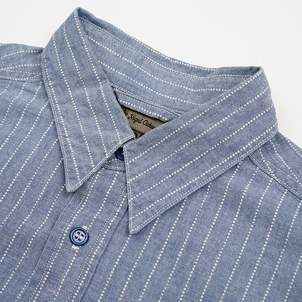 US NAVY SHIRT WABASH DUNGAREE / INDIGO - Image 4