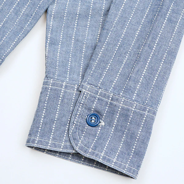 US NAVY SHIRT WABASH DUNGAREE / INDIGO - Image 7
