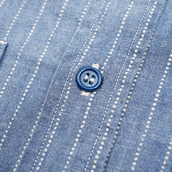US NAVY SHIRT WABASH DUNGAREE / INDIGO - Image 9