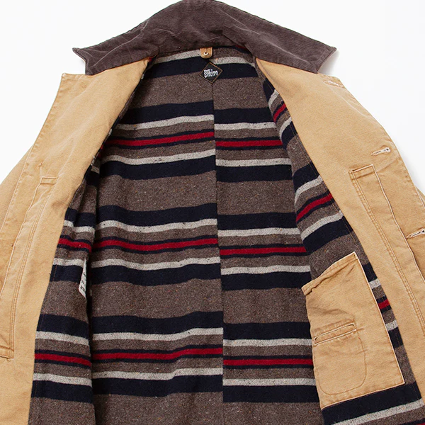 SALE / UTICA FIELD COAT / COTTON DUCK × WOOL BLANKET LINER / KHAKI BIO-WASH - Image 10