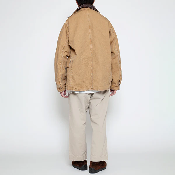 SALE / UTICA FIELD COAT / COTTON DUCK × WOOL BLANKET LINER / KHAKI BIO-WASH - Image 5