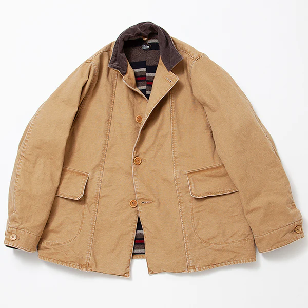 SALE / UTICA FIELD COAT / COTTON DUCK × WOOL BLANKET LINER / KHAKI BIO-WASH - Image 6