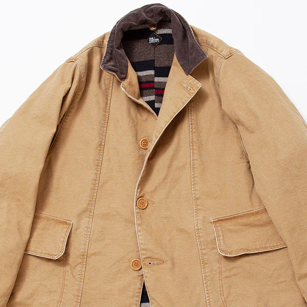 SALE / UTICA FIELD COAT / COTTON DUCK × WOOL BLANKET LINER / KHAKI BIO-WASH - Image 9