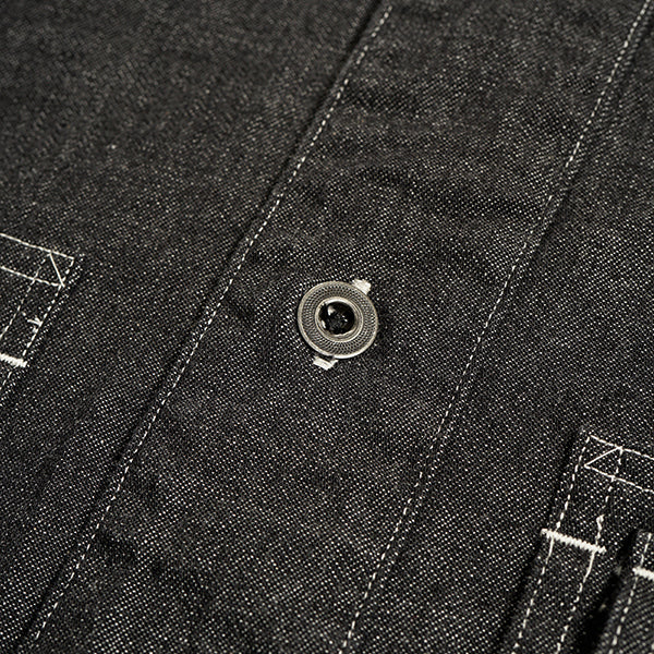 UTILITY SHIRT TYPE 2 / 10oz DENIM / BLACK - Image 5