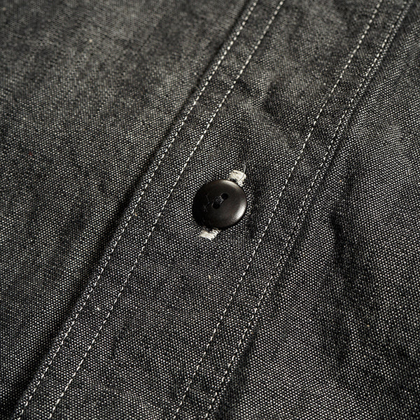 UTILITY SHIRT TYPE 2 / 10oz DENIM / BLACK - Image 6