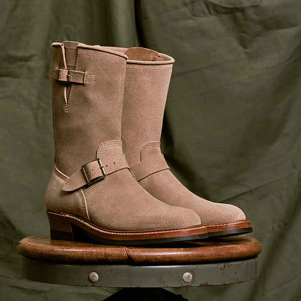 WABASH ENGINEER BOOTS / HORWEEN LEATHER CXL / NATURAL ROUGHOUT - Image 11