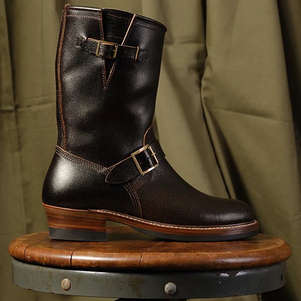 CHRISTMAS 2024 LIMITED EDITION / WABASH ENGINEER BOOTS / HORWEEN WAXED FLESH / DARK BROWN - Image 11
