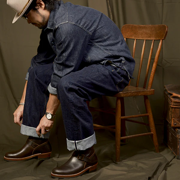 CHRISTMAS 2024 LIMITED EDITION / WABASH ENGINEER BOOTS / HORWEEN WAXED FLESH / DARK BROWN - Image 12