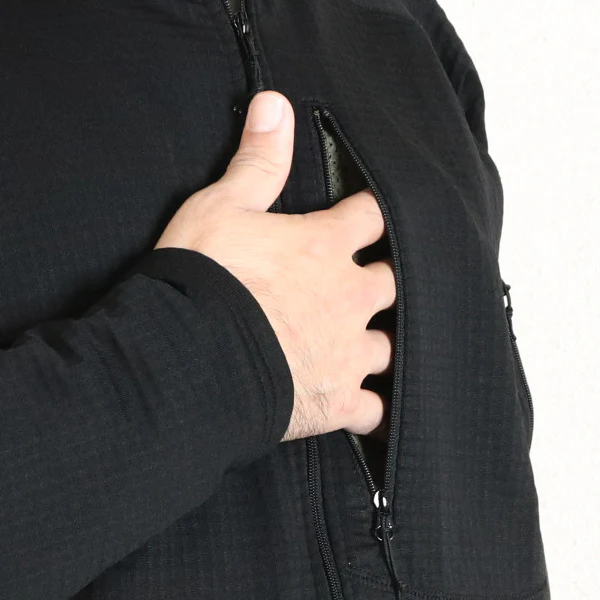 WATCHDOG / FLEECE BASE LAYER FULL ZIP STAND COLLAR SHIRT / POLARTEC POWER GRID - Image 10