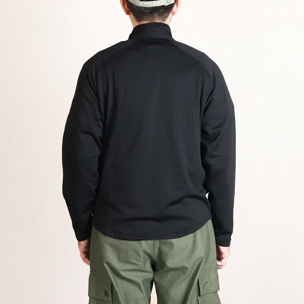 WATCHDOG / FLEECE BASE LAYER FULL ZIP STAND COLLAR SHIRT / POLARTEC POWER GRID - Image 4