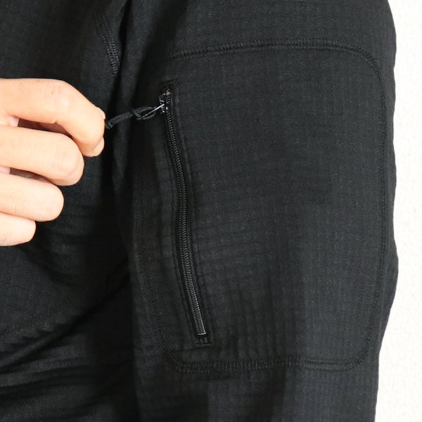 WATCHDOG / FLEECE BASE LAYER FULL ZIP STAND COLLAR SHIRT / POLARTEC POWER GRID - Image 9