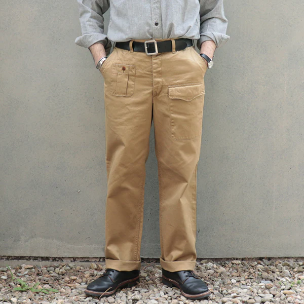 WILDLIFE OBSERVER TROUSERS / MILITARY WEST POINT / KHAKI - Image 2