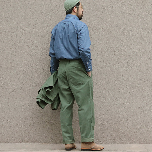 WORK SUIT TROUSERS SLUB SATEEN - Image 8